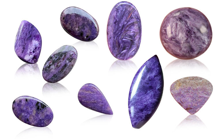 Ciondolo Charoite argento 925 placcato pietra preziosa fatto a Ciondolo Charoite argento 925 placcato pietra preziosa fatto a