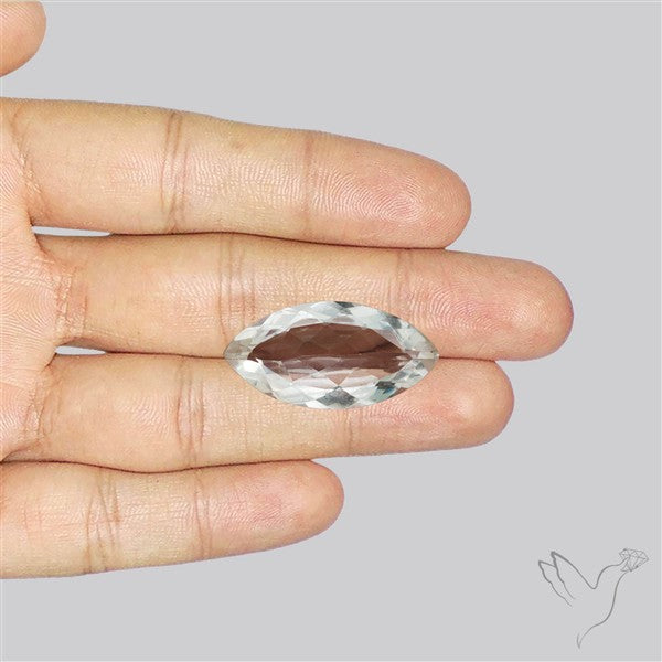 Himalayan Clear Crystal Quartz Faceted Fine Gemstone