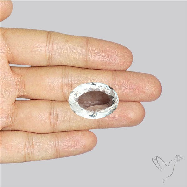 Himalayan Clear Crystal Quartz Faceted Fine Gemstone