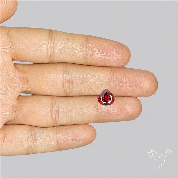 Red Almandine (Pyrope) Garnet Faceted Mozambique Garnet