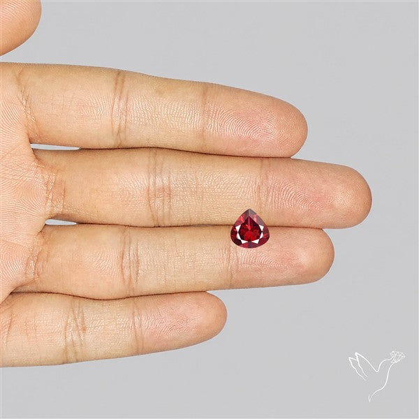 Red Almandine (Pyrope) Garnet Faceted Mozambique Garnet