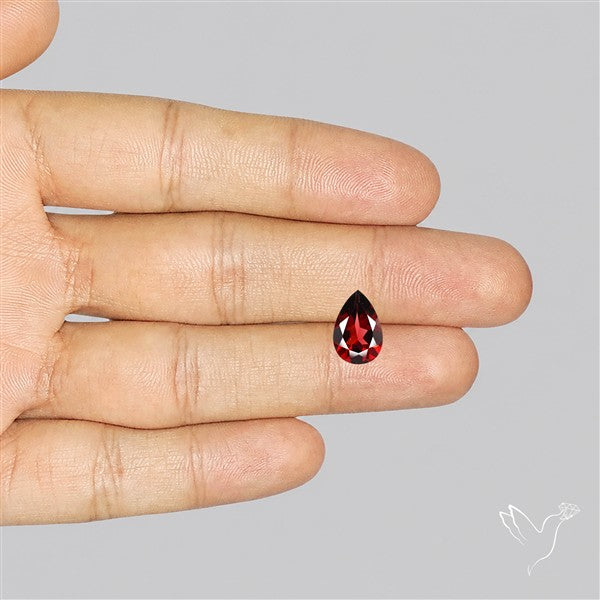 Red Almandine (Pyrope) Garnet Faceted Mozambique Garnet