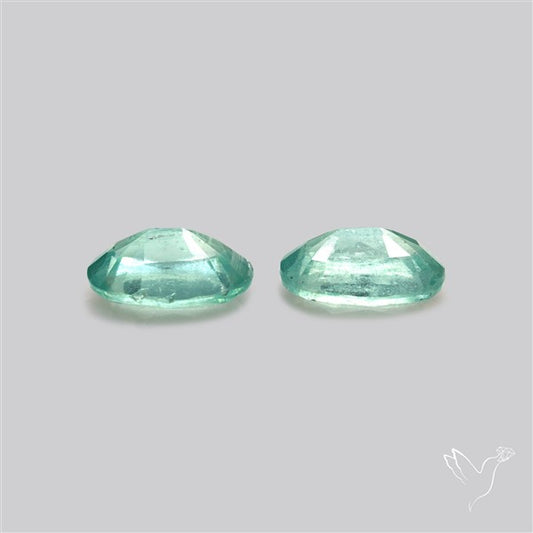 Faceted Paraiba Blue Kyanite Pair