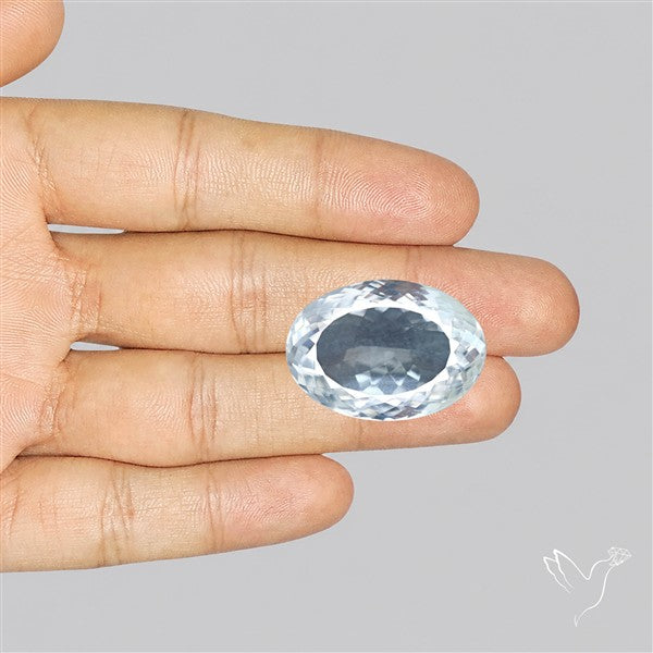 Himalayan Clear Quartz Faceted Crystal Fine Gemstone