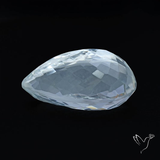 Himalayan Clear Quartz Faceted Crystal Fine Gemstone