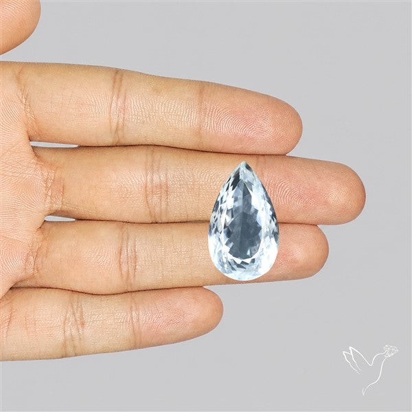 Himalayan Clear Quartz Faceted Crystal Fine Gemstone
