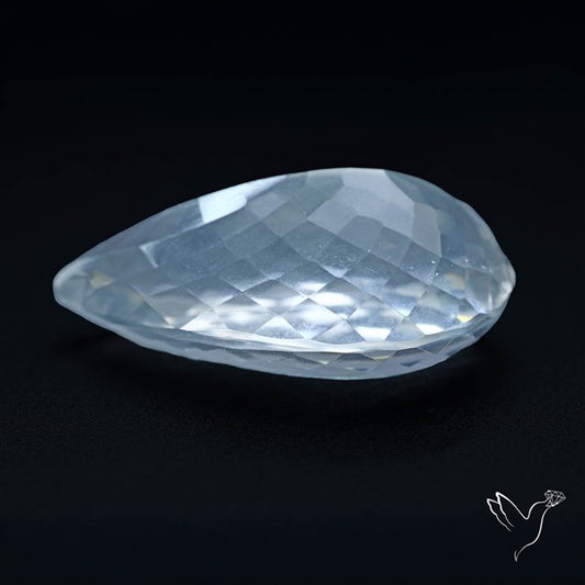 Himalayan Clear Quartz Faceted Crystal Fine Gemstone