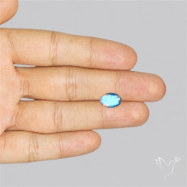 Faceted Indian Rainbow Moonstone