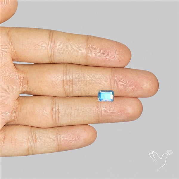 Faceted Indian Rainbow Moonstone