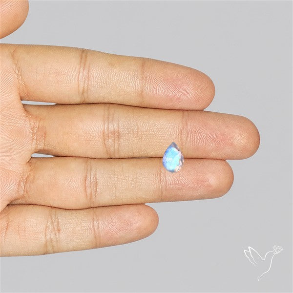 Faceted Indian Rainbow Moonstone