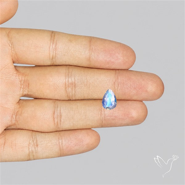 Faceted Indian Rainbow Moonstone