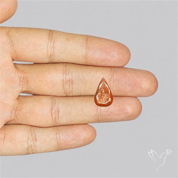 Meteor Shower Sunstone Faceted Rare Pattern Fine Gemstone