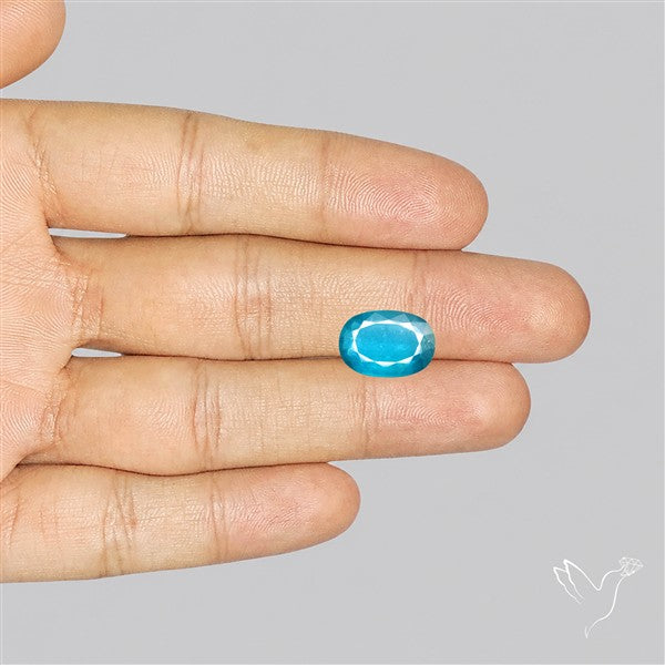High Grade Teal Blue Kyanite Faceted Fine Gemstone