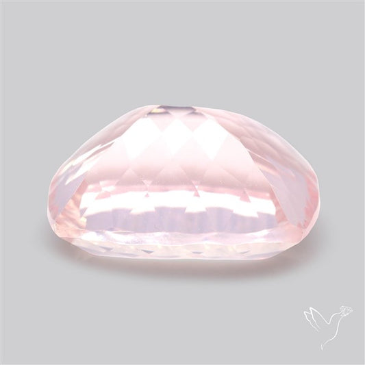 Millennium Cut Fine Rose Quartz Brazil Concave Cut