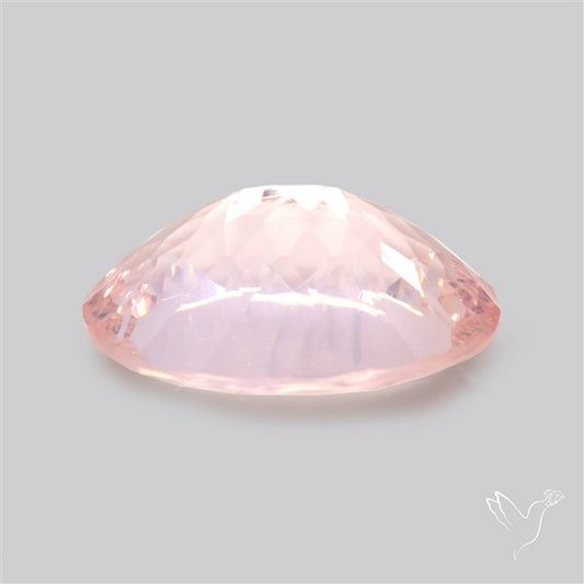 Millennium Cut Fine Rose Quartz Brazil Concave Cut