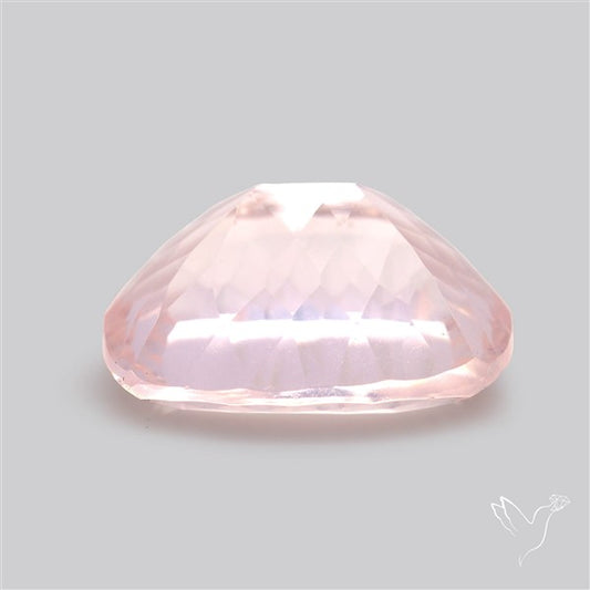 Millennium Cut Fine Rose Quartz Brazil Concave Cut