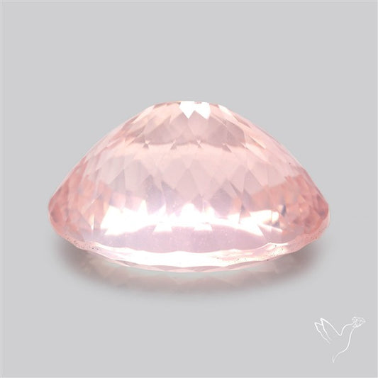 Millennium Cut Fine Rose Quartz Brazil Concave Cut