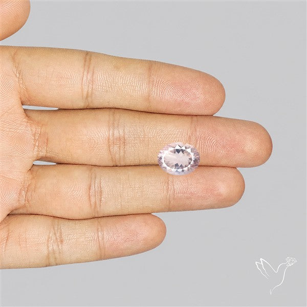 Millennium Cut Fine Rose Quartz Brazil Concave Cut