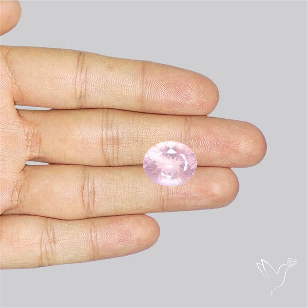 Millennium Cut Fine Rose Quartz Brazil Concave Cut