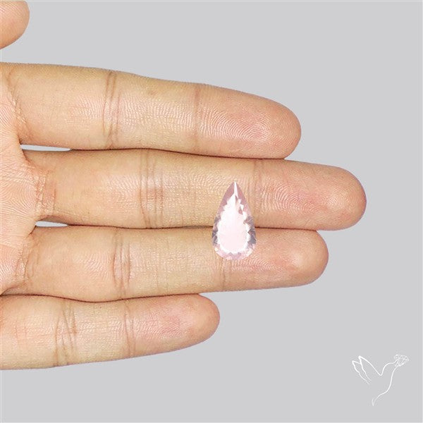 Millennium Cut Fine Rose Quartz Brazil Concave Cut
