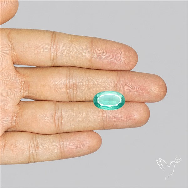 Faceted Paraiba Blue Fine Kyanite Gemstone