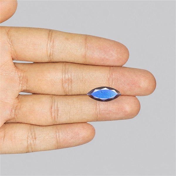 Deep Blue Labradorite Faceted High Grade Fine Gemstone