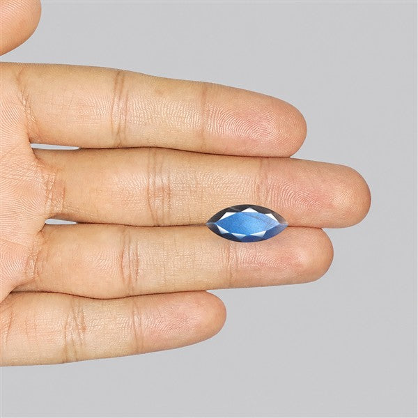 Deep Blue Labradorite Faceted High Grade Fine Gemstone