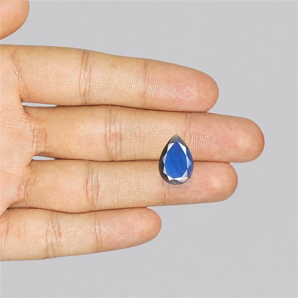 Deep Blue Labradorite Faceted High Grade Fine Gemstone