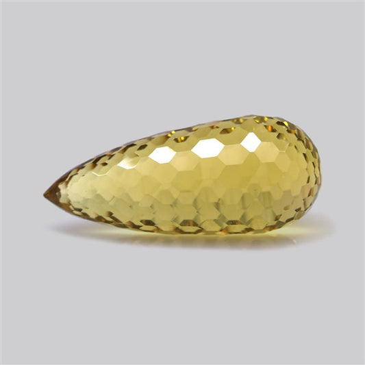 Champagne Quartz Briolette Cut Drop Fine Gemstone