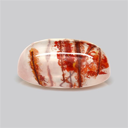 Iron Stained Quartz Fine Cabochon Rare Mineral