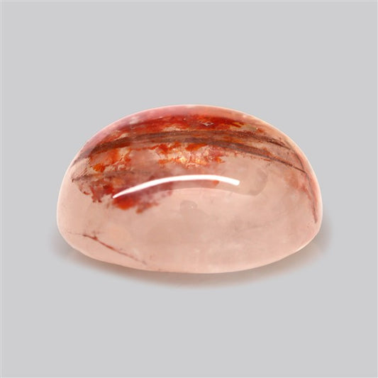 Iron Stained Quartz Fine Cabochon Rare Mineral