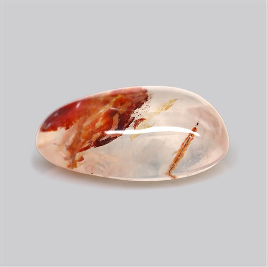 Iron Stained Quartz Fine Cabochon Rare Mineral