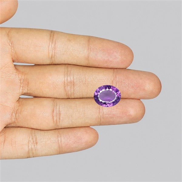 Amethyst Millennium Cut Faceted Fine Gemstone Concave Cut Amethyst
