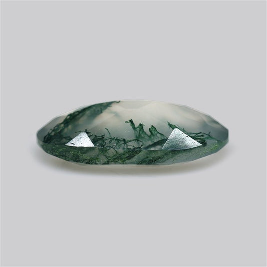 Faceted Moss Agate Fine Gemstone