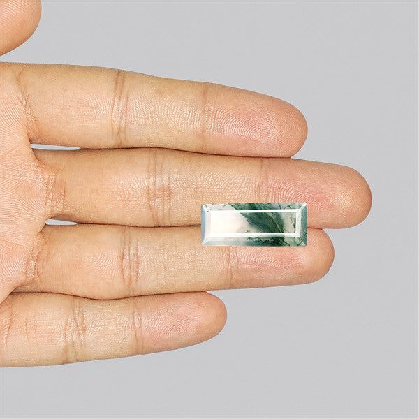 Faceted Moss Agate Fine Gemstone