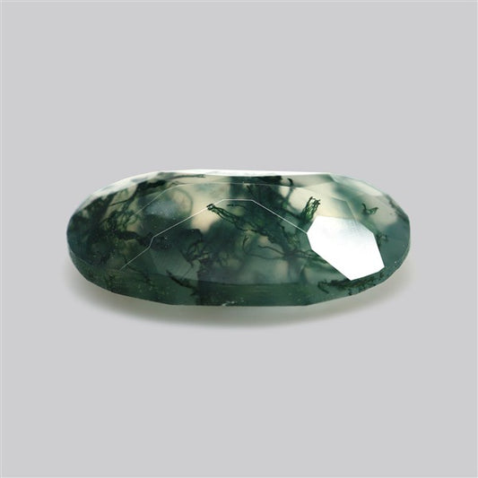 Faceted Moss Agate Fine Gemstone