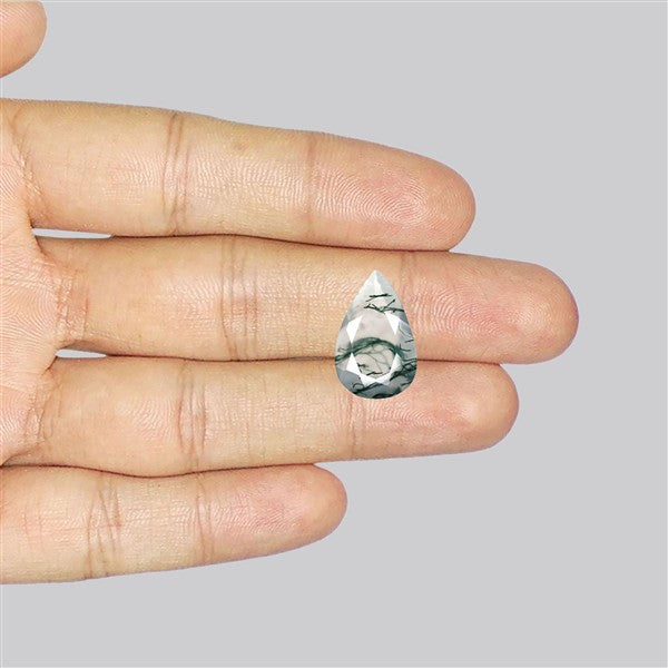 Faceted Moss Agate Fine Gemstone