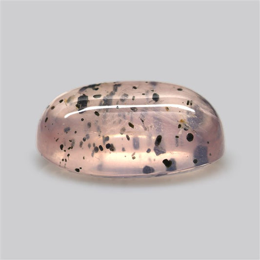 Diopside in Rose Quartz Fine Cabochon