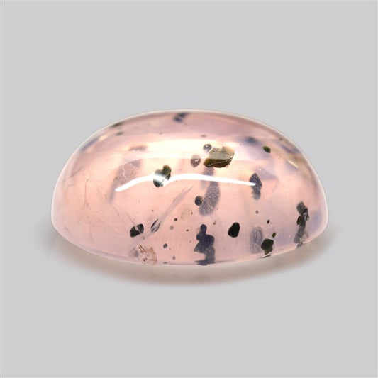 Diopside in Rose Quartz Fine Cabochon