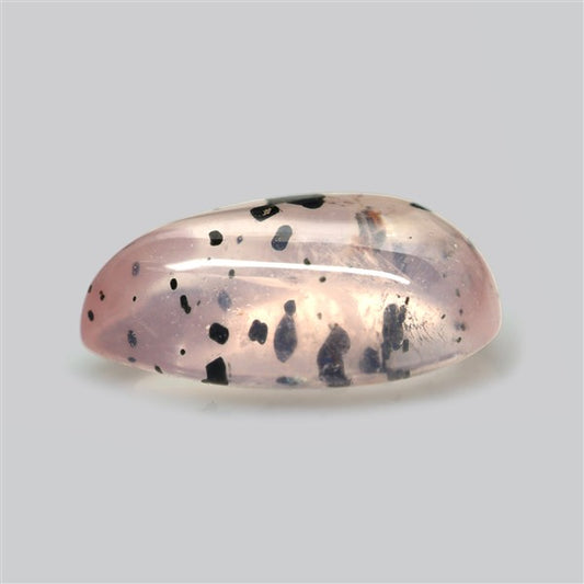 Diopside in Rose Quartz Fine Cabochon
