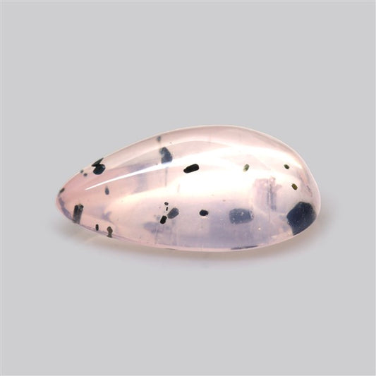 Diopside in Rose Quartz Fine Cabochon
