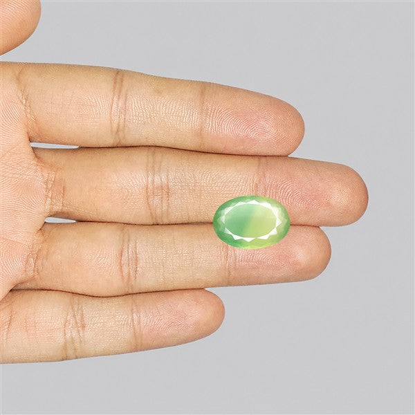 Fluorite Mint Green Faceted Bi-Color