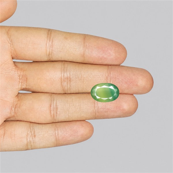 Fluorite Mint Green Faceted Bi-Color