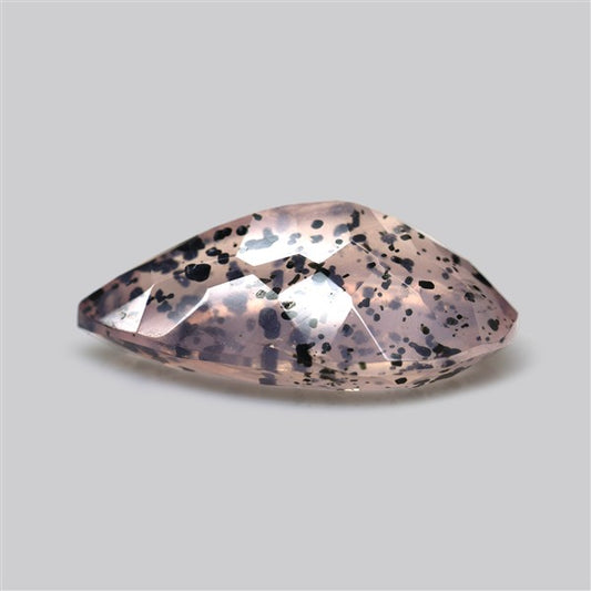 Diopside in Rose Quartz Faceted Fine Gemstone