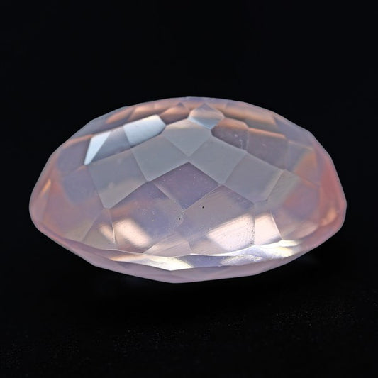 Brazillian Rose Quartz Checker Cut Faceted Fine Gemstone