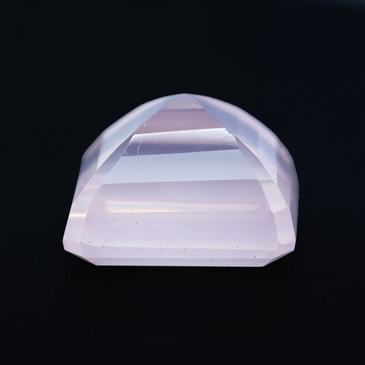 Brazillian Rose Quartz Large Faceted Fine Gemstone