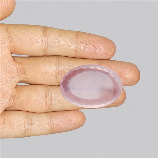 Brazillian Rose Quartz Large Faceted Fine Gemstone