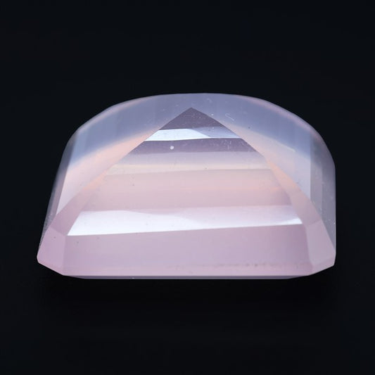 Brazillian Rose Quartz Large Faceted Fine Gemstone