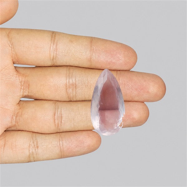 Brazillian Rose Quartz Large Faceted Fine Gemstone