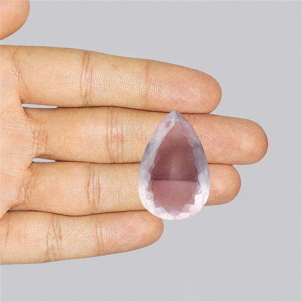 Brazillian Rose Quartz Large Faceted Fine Gemstone
